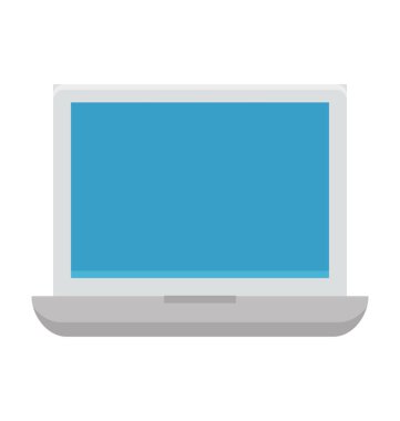 Laptop renkli vektör simgesi