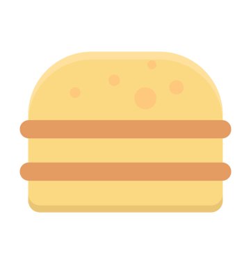 Burger renkli vektör simgesi