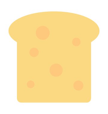 Tost renkli vektör simgesi