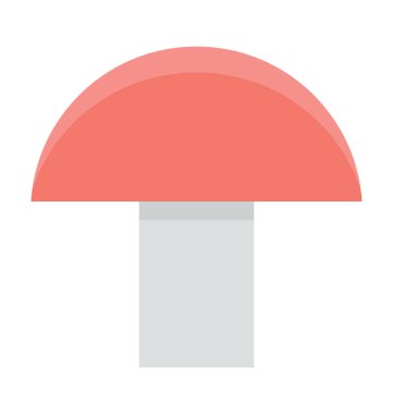 Mantar renkli vektör simgesi