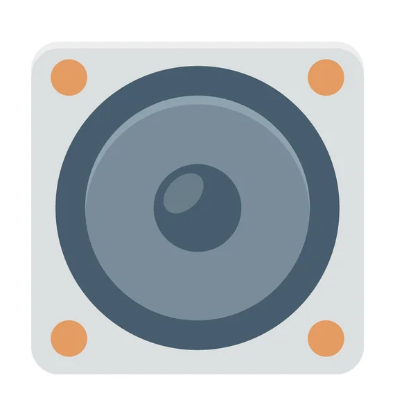 Altavoz Color Vector Icono — Vector de stock