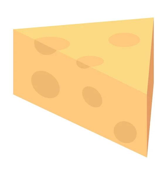 Εικονίδιο Του Χρωματισμένες Φορέα Τυρί — Διανυσματικό Αρχείο