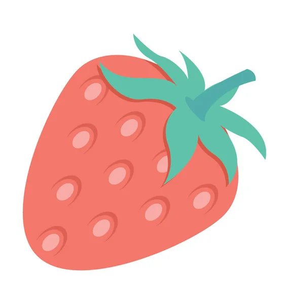 草莓彩色的矢量图标 — 图库矢量图片