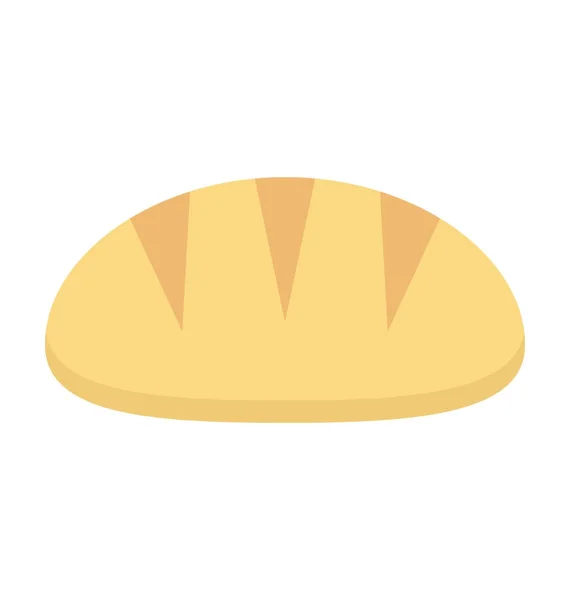 Stokbrood Gekleurde Vector Icon — Stockvector