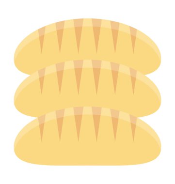 Baget renkli vektör simgesi