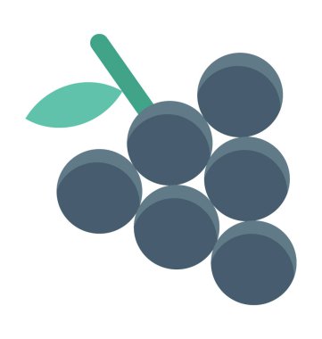 Üzüm renkli vektör simgesi