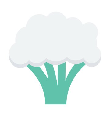 Karnabahar renkli vektör simgesi