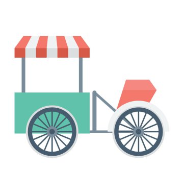 Gıda kamyon vektör simgesi