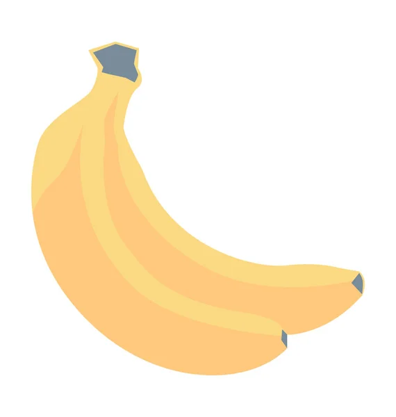 Ícone Vetor Colorido Banana — Vetor de Stock