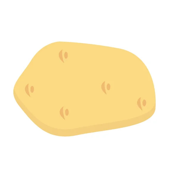 Potato Colored Vector Icon — Stock Vector