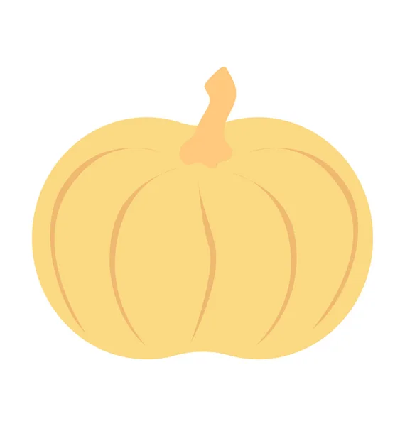 Pumpkin Colored Vector Icon — Stock Vector