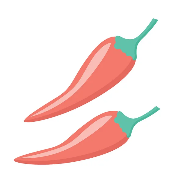 Chili Peper Vector Pictogram — Stockvector