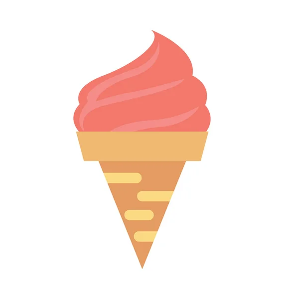 Ice Cone Vector Icon — Stock Vector