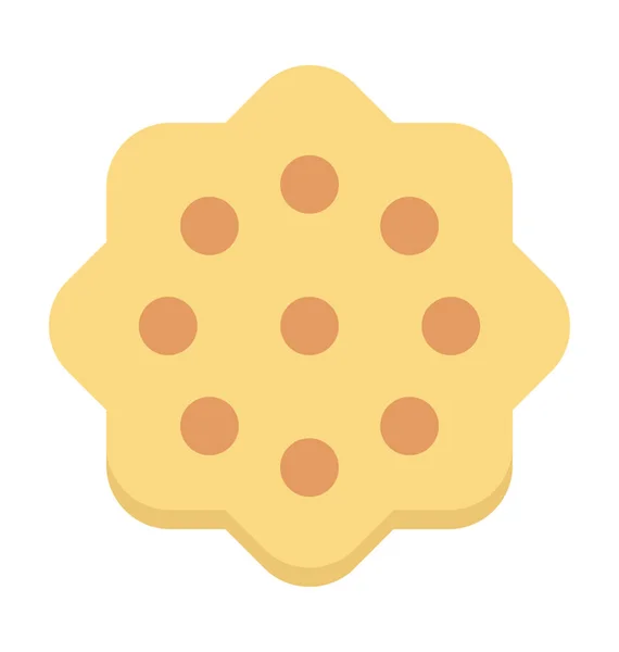 Icône Vectorielle Colorée Cookie — Image vectorielle