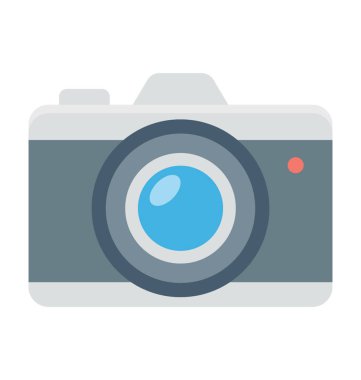 Kamera renkli vektör simgesi