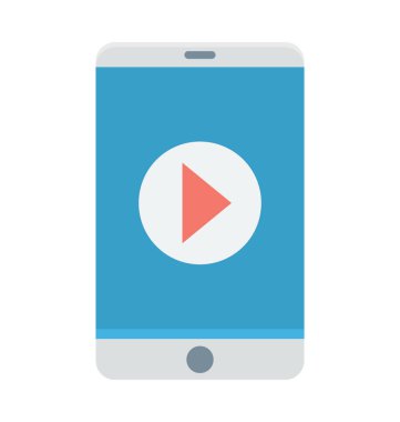 Mobil renkli vektör simgesi