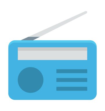 Radyo renkli vektör simgesi