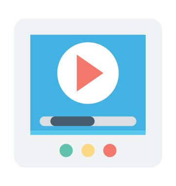 ortam oynatıcı vektör simgesi