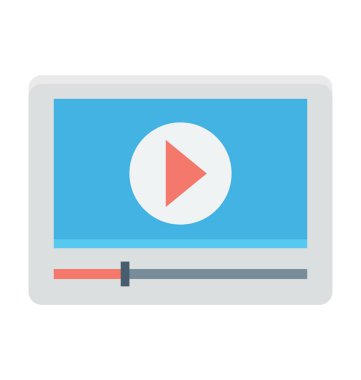 ortam oynatıcı vektör simgesi