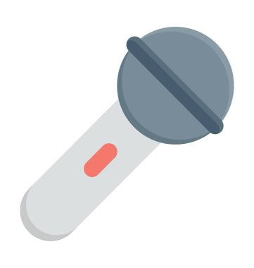 Mikrofon renkli vektör simgesi