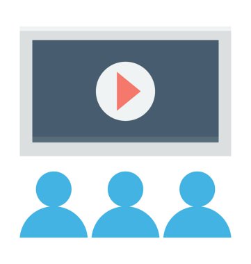 Sinema Salonu vektör simgesi