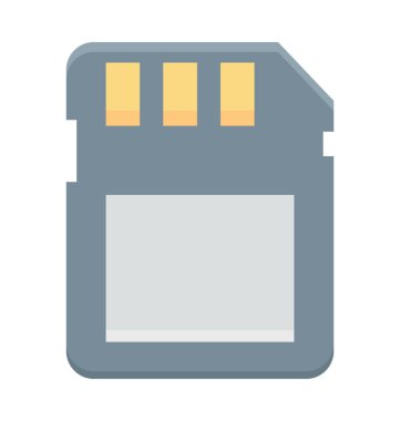 hafıza kartı vektör simgesi