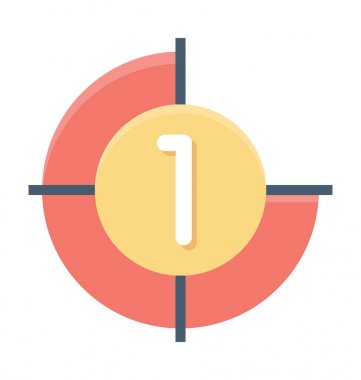 Film geri sayım vektör simgesi