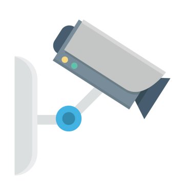 Güvenlik kamerası vektör simgesi