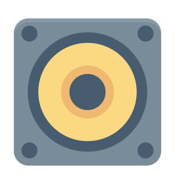 Hoparlör renkli vektör simgesi