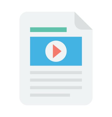 Film dosya vektör simgesi