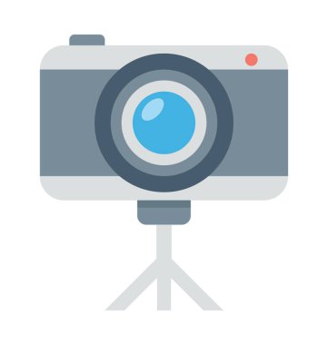 Tripod kamera vektör simgesi