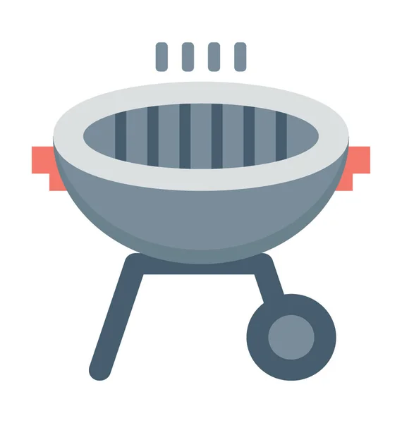 Barbecue Grill Vecteur Icône — Image vectorielle