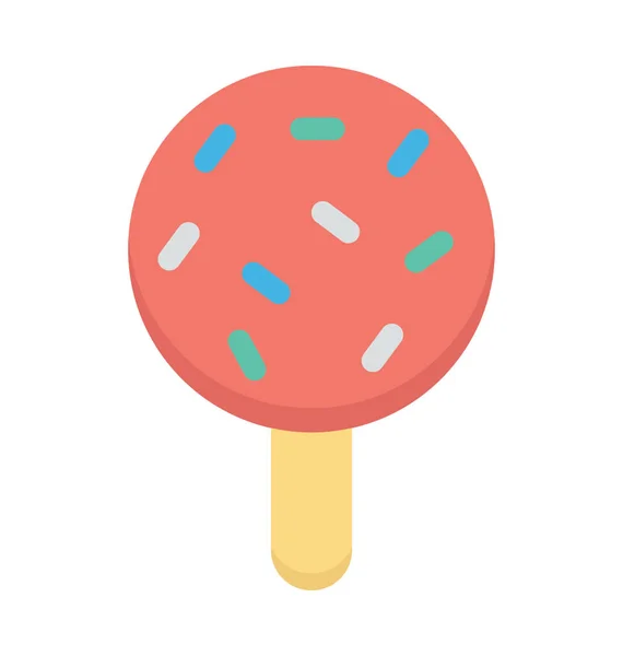 Lollipop Colored Vector Icon — Stock Vector