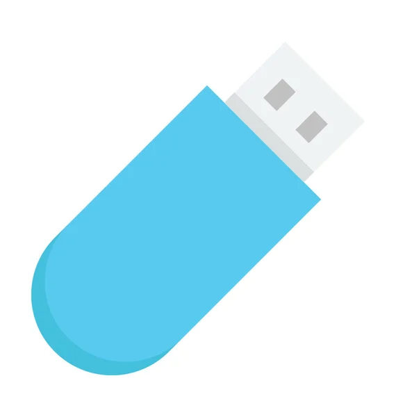 Icono Vectorial Color Usb — Vector de stock