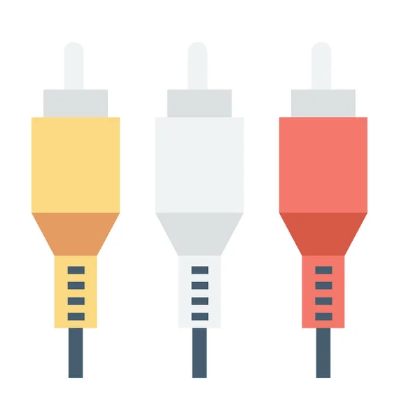 Jack Cable Vector Icono — Archivo Imágenes Vectoriales