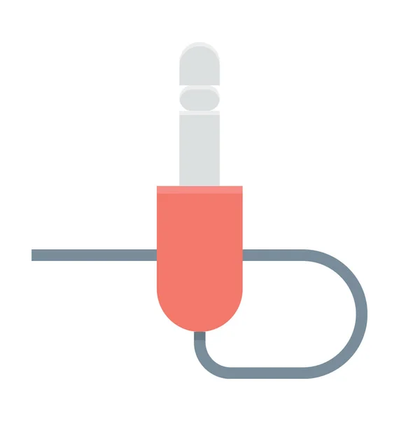 Jack Cable Vector Icon — Stock Vector