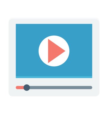  video oynatıcı vektör simgesi