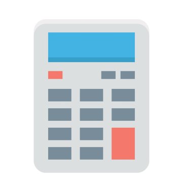  Hesap makinesi vektör simgesi