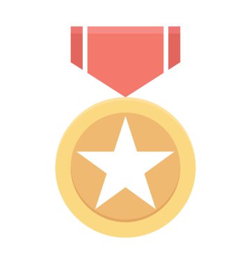  Yıldız madalya vektör simgesi 