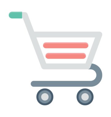  Alışveriş arabası vektör simgesi