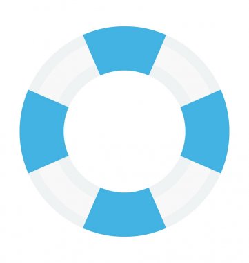  hayat halka vektör simgesi