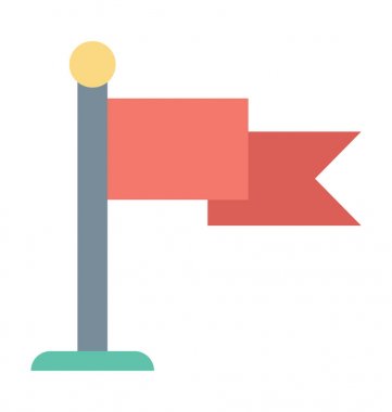  Bayrak Vektörü Simgesi