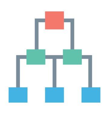  hiyerarşi vektör simgesi