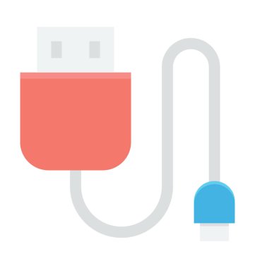  usb dolgu vektör simgesi