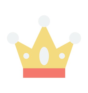  taç vektör simgesi