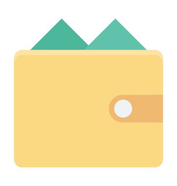  m-cüzdan vektör simgesi