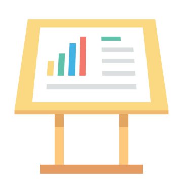  Grafik sunum vektör simgesi