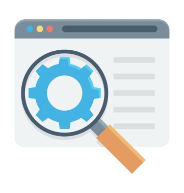  Arama ayarları vektör simgesi