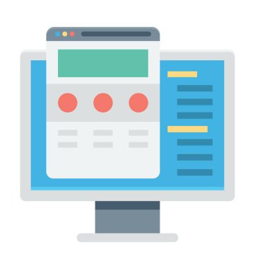  İçerik yazma vektör simgesi