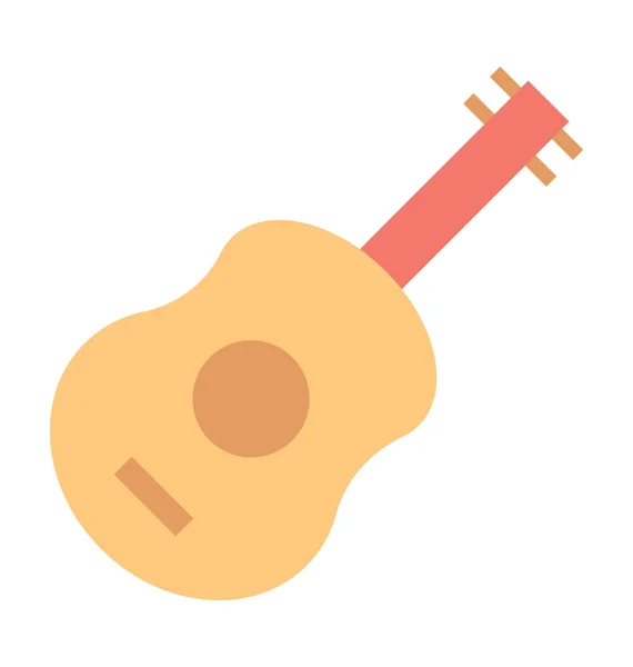 Guitar Colored Vector Icon — Stock Vector